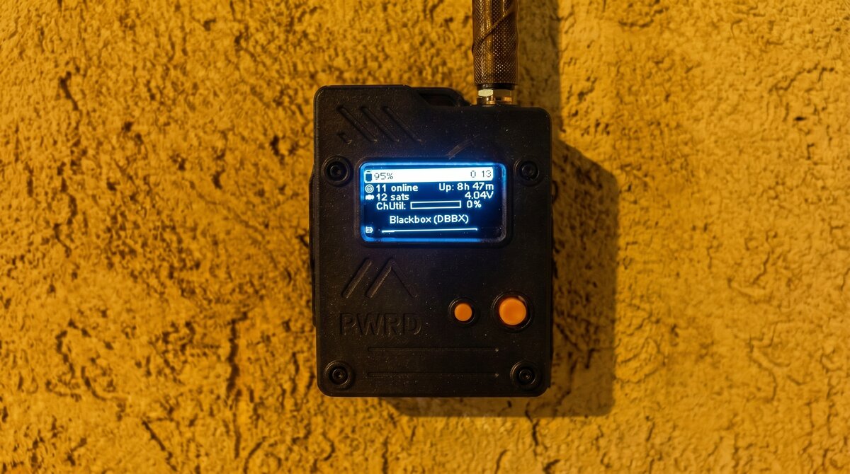 Seeedstudio Wio tracker L1 pro Meshtastic node showing the incorrect node count